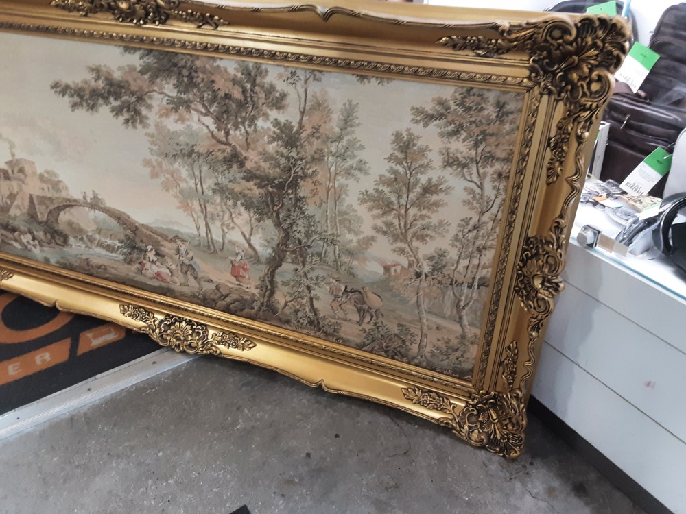 TABLEAU CANEVAS TGM CADRE DORE