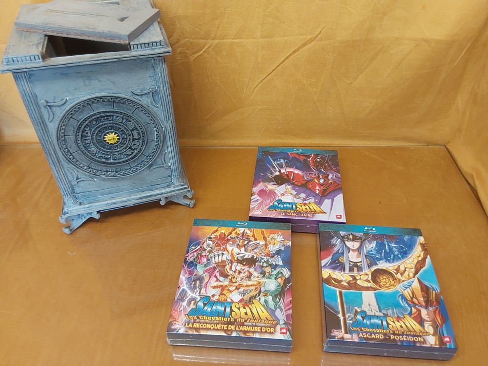 TEMPLE COFFRET 3 DVD BLU RAYCOLLECTOR SAINT SEIYA ENCORE EMBALLES