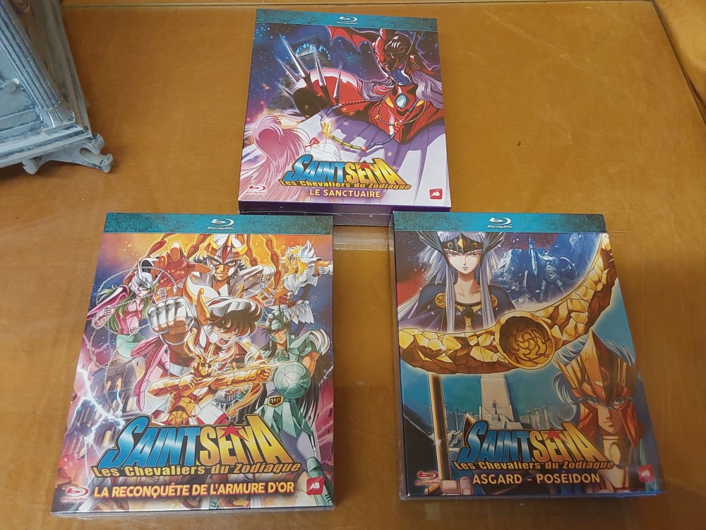 TEMPLE COFFRET 3 DVD BLU RAYCOLLECTOR SAINT SEIYA ENCORE EMBALLES