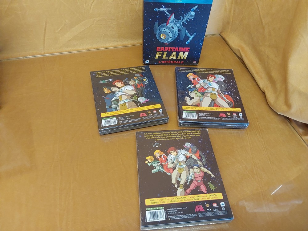 COFFERT BLU RAY 3 VOLUMUES CAPITAINE FLAM INTEGRAL ENCORE EMBALLES