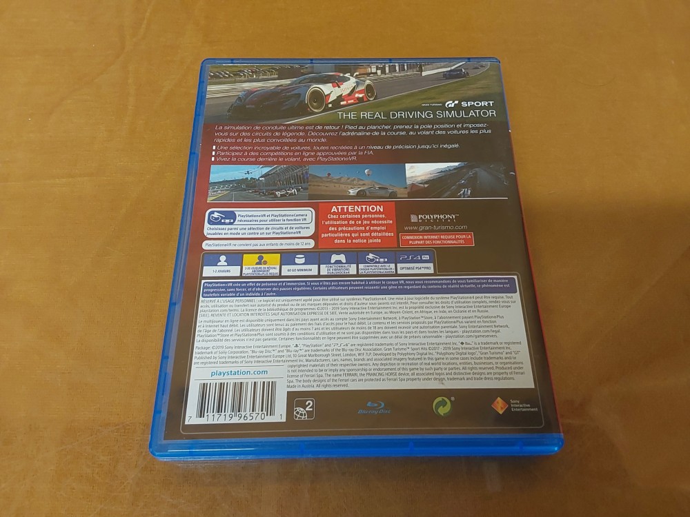 JEU PS4 "GRAN TURISMO"