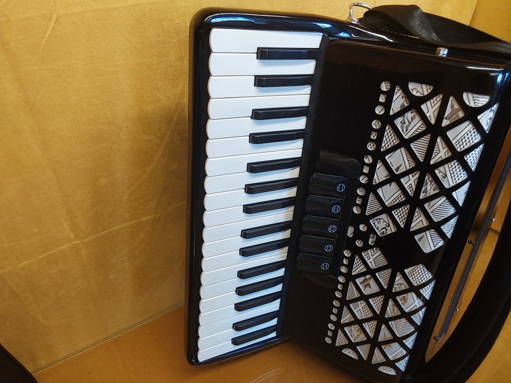 ACCORDÉON D’ÉTUDE NOIR AVEC HOUSSE