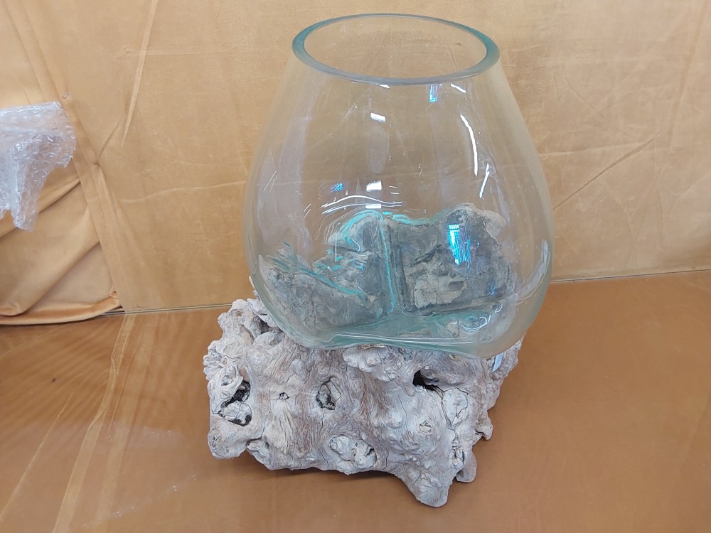 DECOR RACINE VERRE 25CM
