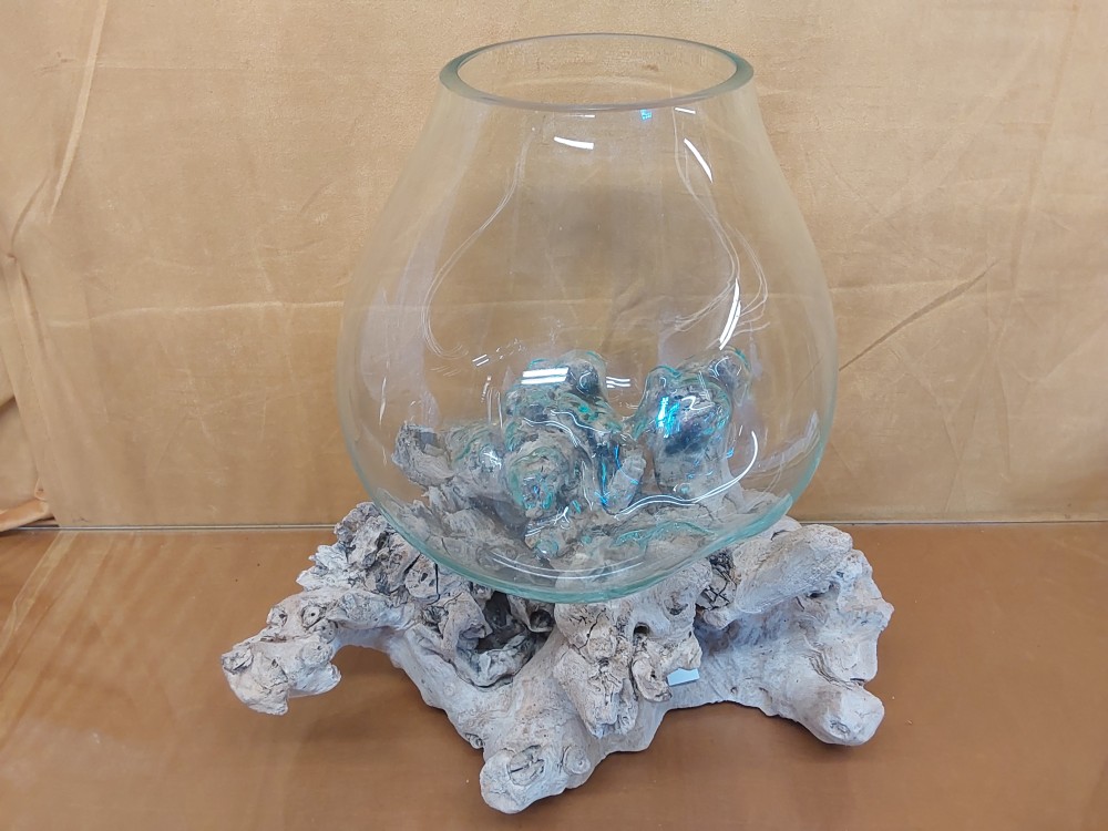DECOR RACINE VERRE 25CM