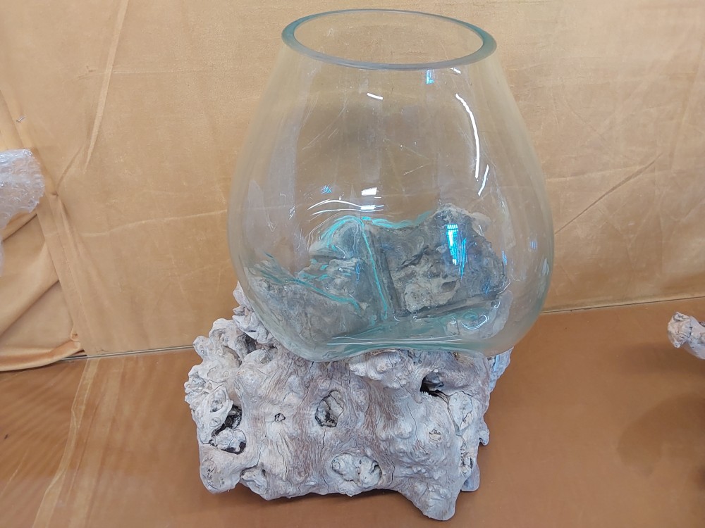 DECOR RACINE VERRE 25CM