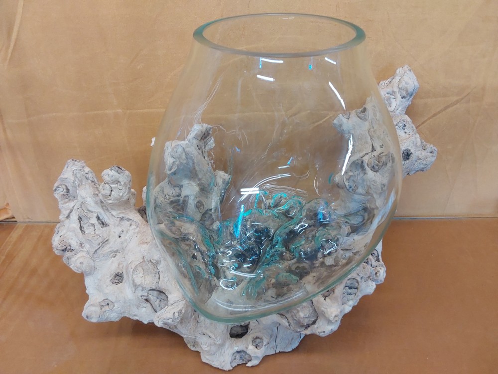 DECOR RACINE VERRE 25CM