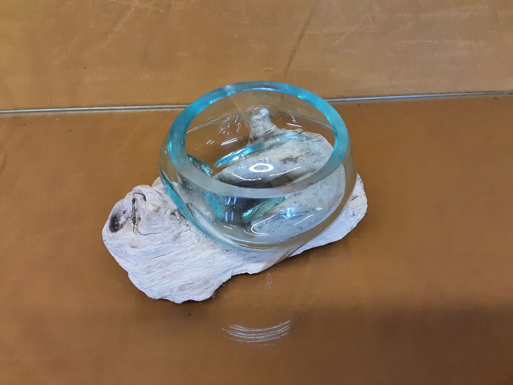 DECOR RACINE VERRE 10CM