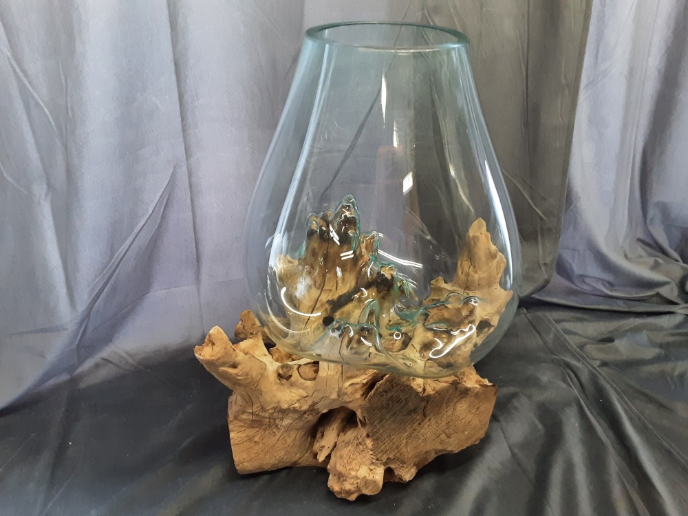 DECOR RACINE VERRE 35CM