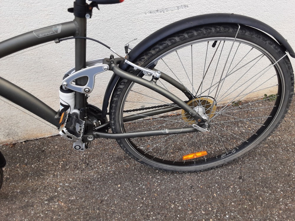 VTC BTWIN CADRE ALU GRIS 28 POUCES
