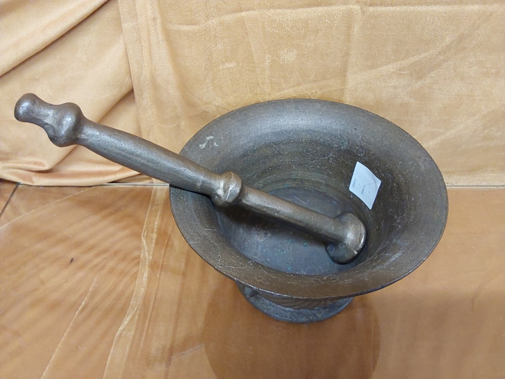 MORTIER PILON EN BRONZE DIAM 19CM