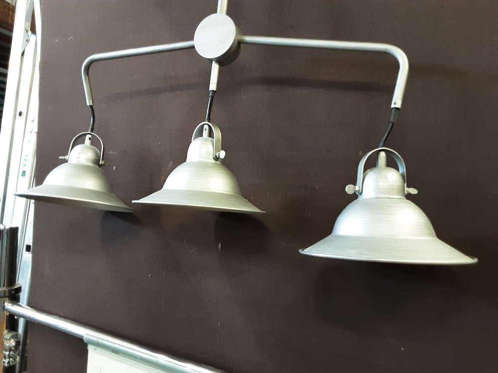 LAMPE SUSPENSION ALU 3 BRANCHES
