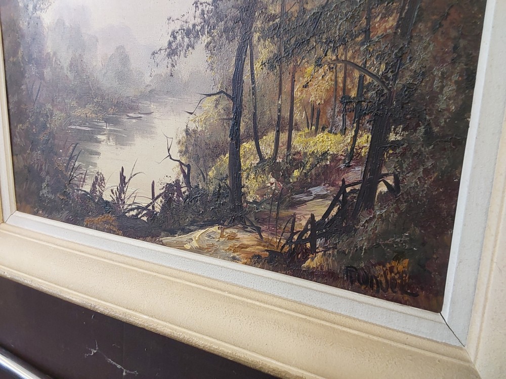 TABLEAU FORET SIGNÉ H.RIONDET