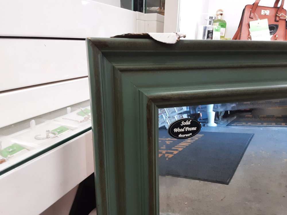 MIROIR CADRE VERT