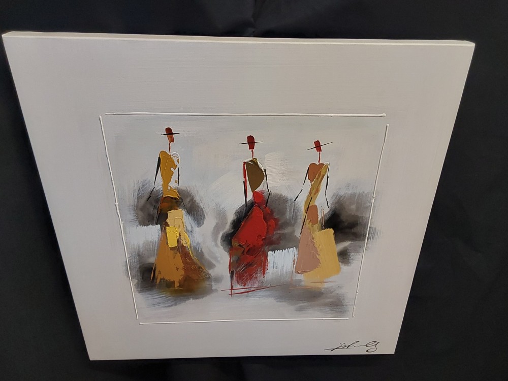 TABLEAU SANS CADRE 3 PERSONNAGES