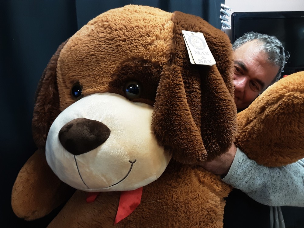 OURS BRUN EN PELUCHE TGM 175CM