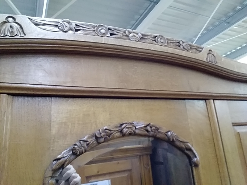 ARMOIRE ANNÉES 30 3 PORTES MIROIR 3 TIROIRS