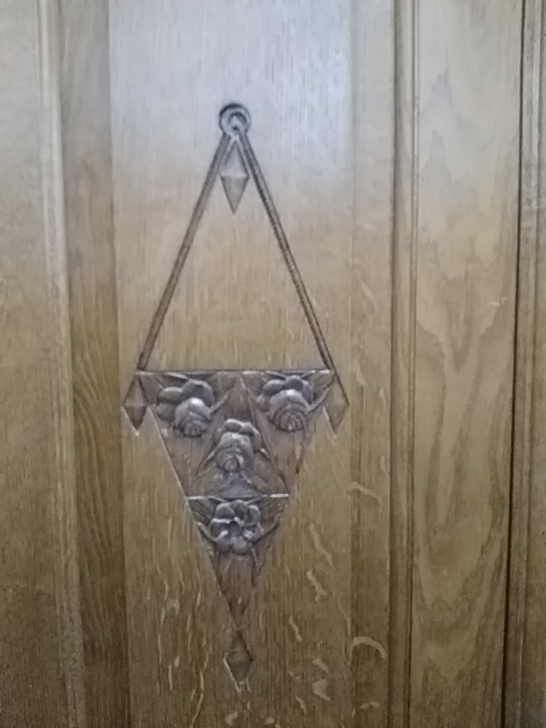 ARMOIRE ANNÉES 30 3 PORTES MIROIR 3 TIROIRS