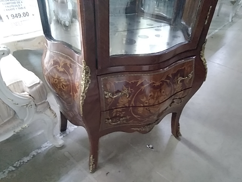 VITRINE BAROQUE MARQUETERIE