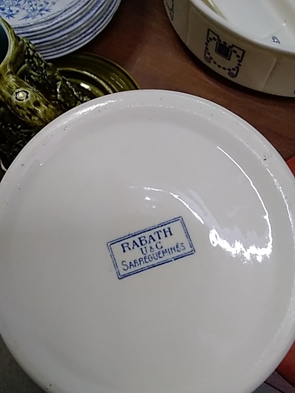 BROC 3 PIECES ANCIEN SARREGUEMINES