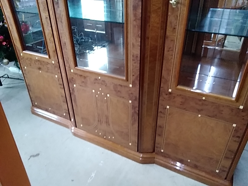 VITRINE 3 PORTES DECO NACRE