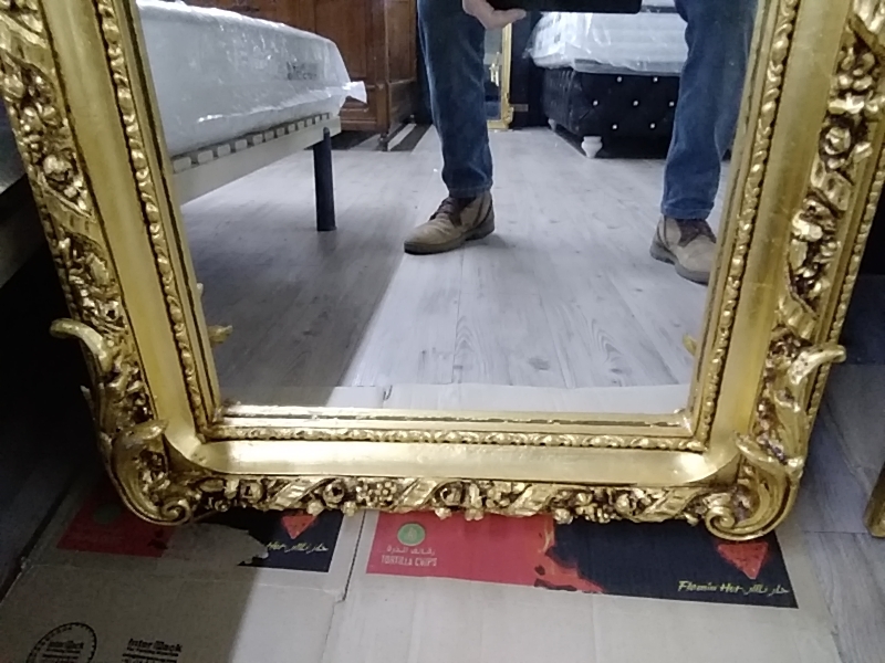 MIROIR BAROQUE DORÉ 61 X 284 CM