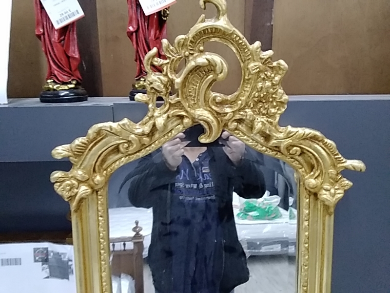 MIROIR BAROQUE DORÉ 52 X 276 CM