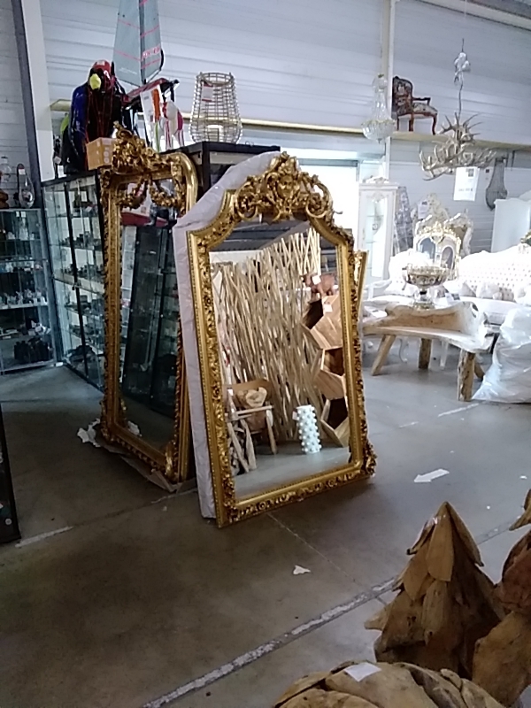 MIROIR BAROQUE DORÉ 110 X 192 CM