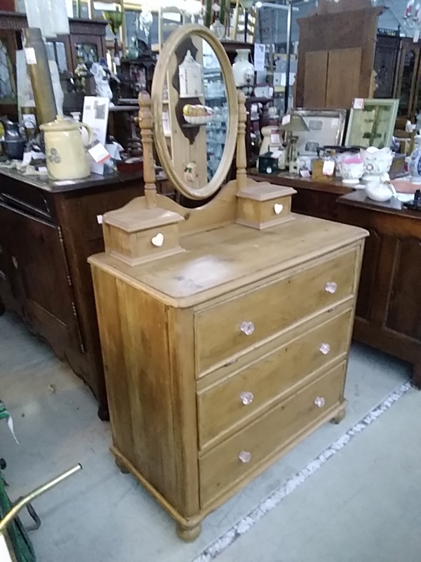 COMMODE DU TYROL AVEC MIROIR PIN