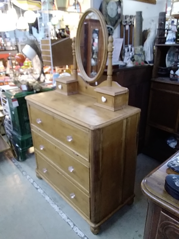 COMMODE DU TYROL AVEC MIROIR PIN