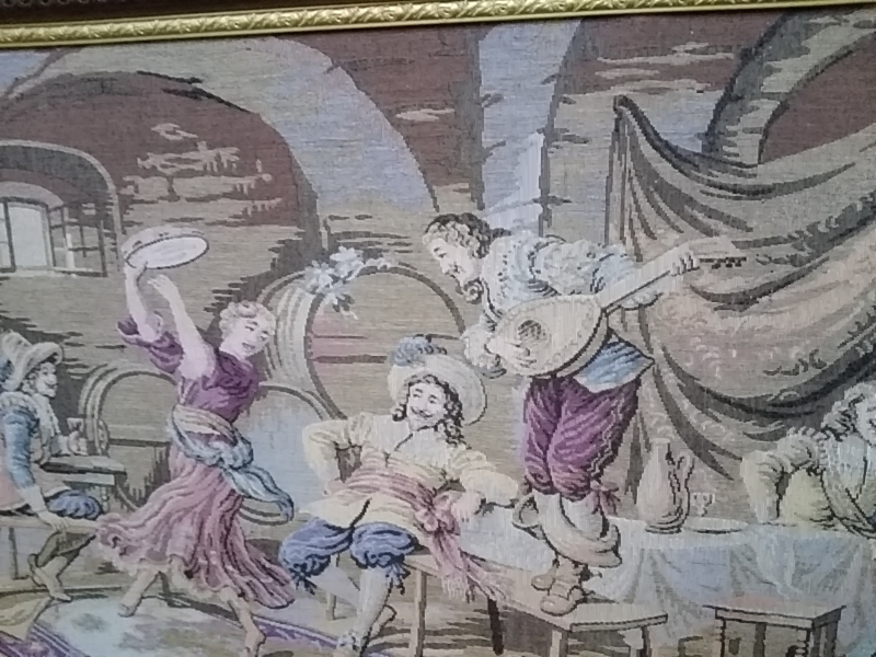 GOBELIN AVEC CADRE BOIS 201 X 84 CM