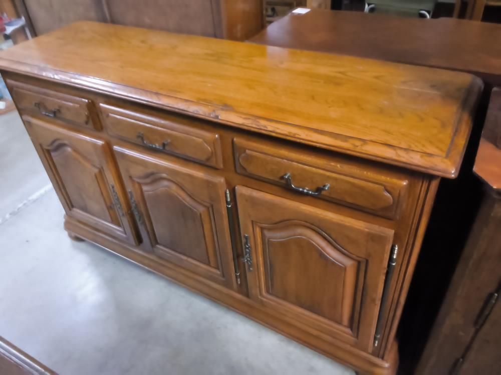 ENFILADE CHÊNE 3 TIROIRS 3 PORTES