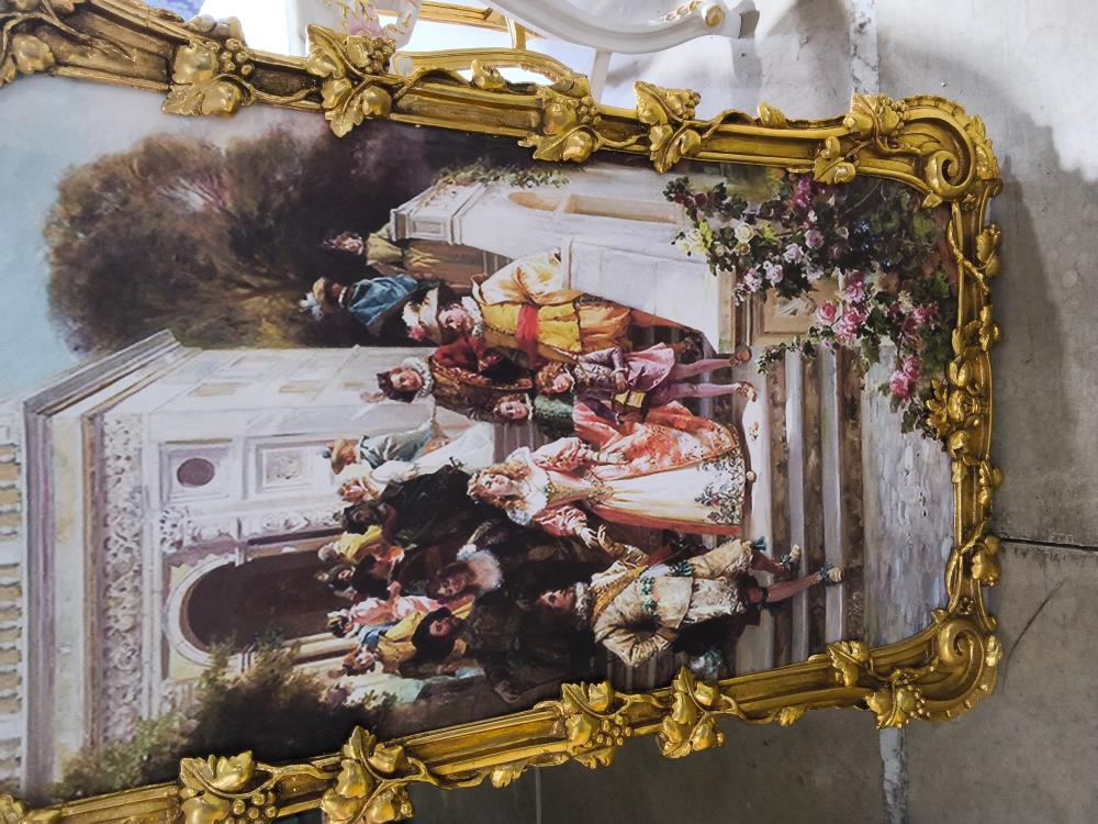 TABLEAU BAROQUE DORÉ 80 X 154CM