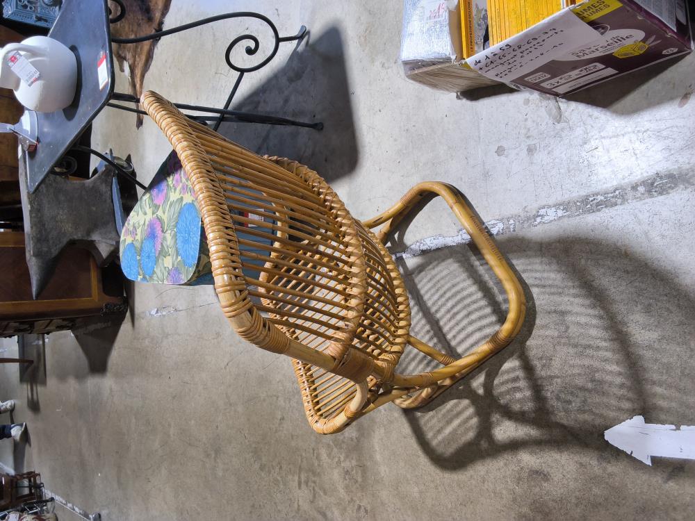 FAUTEUIL OSIER VINTAGE