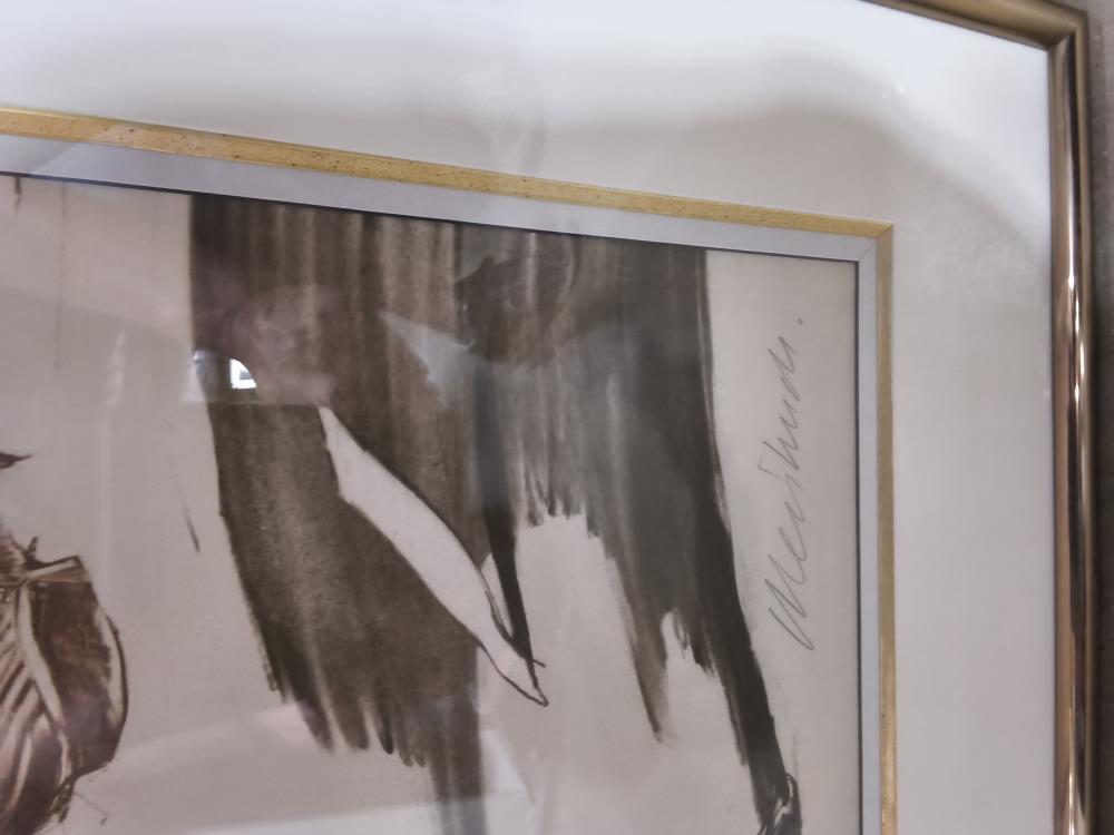 LITHOGRAPHIE LE VIOLONISTE SIGNÉE CLAUDE WEISBUCH 80 X 100