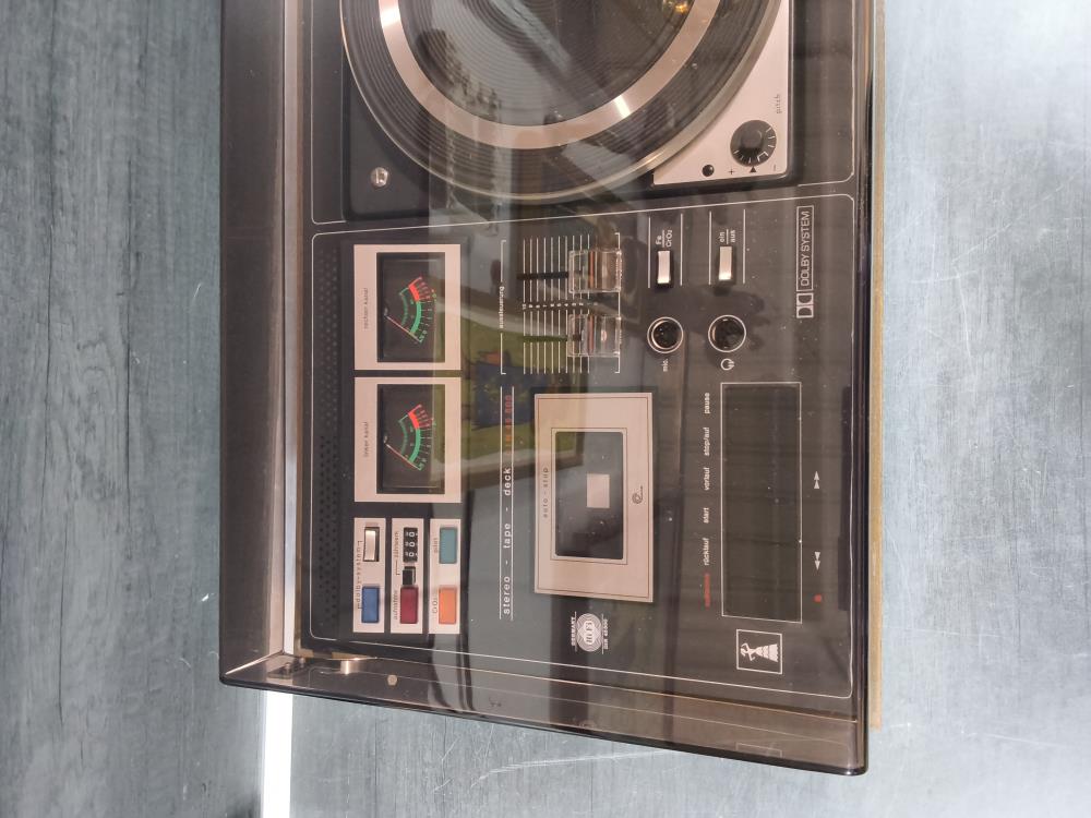 CHAINE HIFI PLANET ROSITA PLATINE DUAL ANNÉES 70 AVEC 2 HP