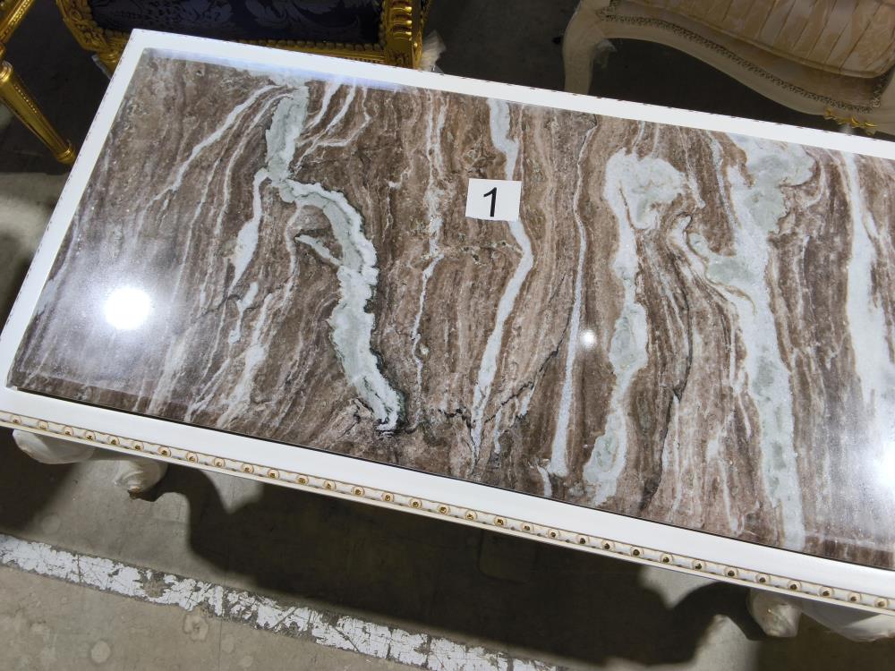 TABLE BASSE BAROQUE MARBRE