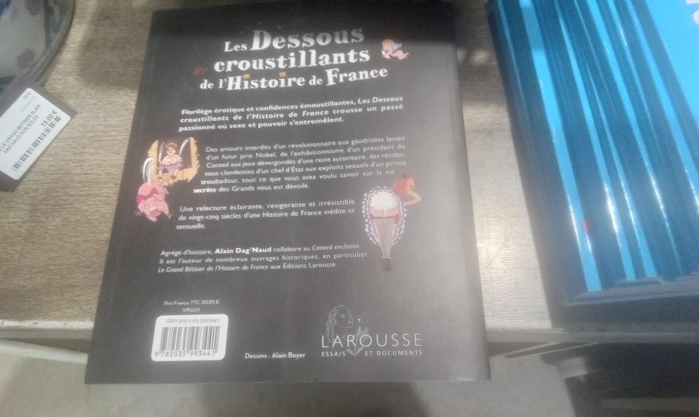 LIVRE LES DESSOUS CROUSTILLANTS  D'ALAIN DAG'NAUD NON SOLDE