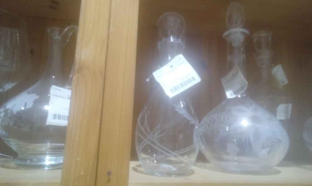 CARAFE A EAU AVEC BOUCHON EN VERRE