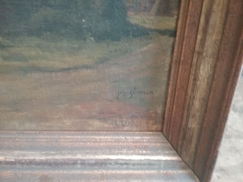 HUILE SUR PANNEAU MOULIN JOS SUNNEN