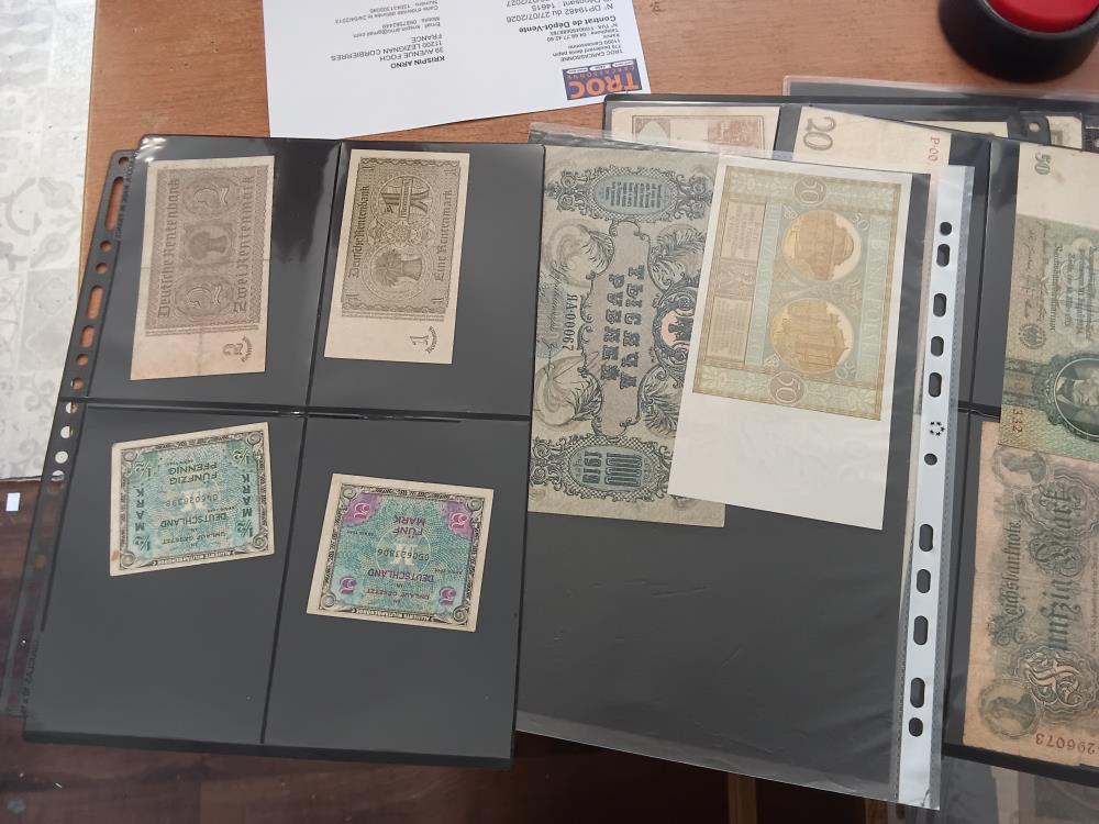 105 BILLETS ALLEMANDS ET DIVERS