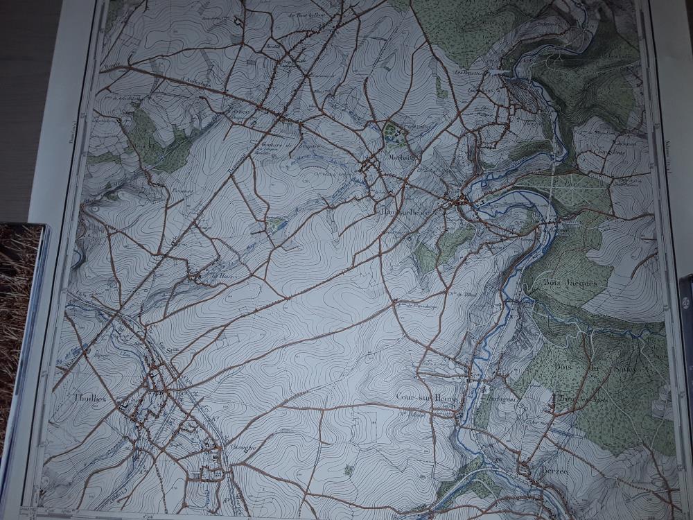 CARTE AU 1/20000 GOZÉE