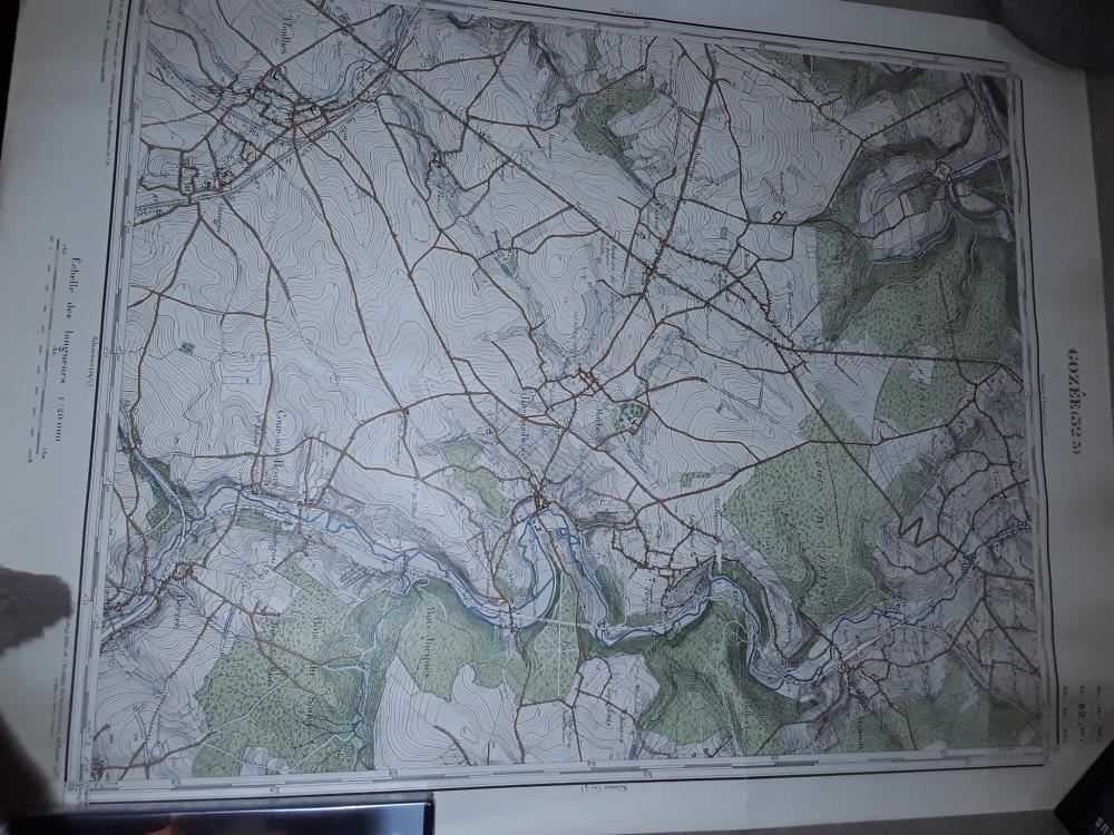 CARTE AU 1/20000 GOZÉE