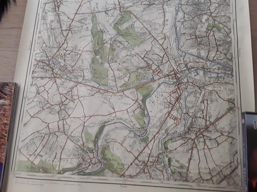 CARTE AU 1/20000 FONTAINE-L'EVEQUE