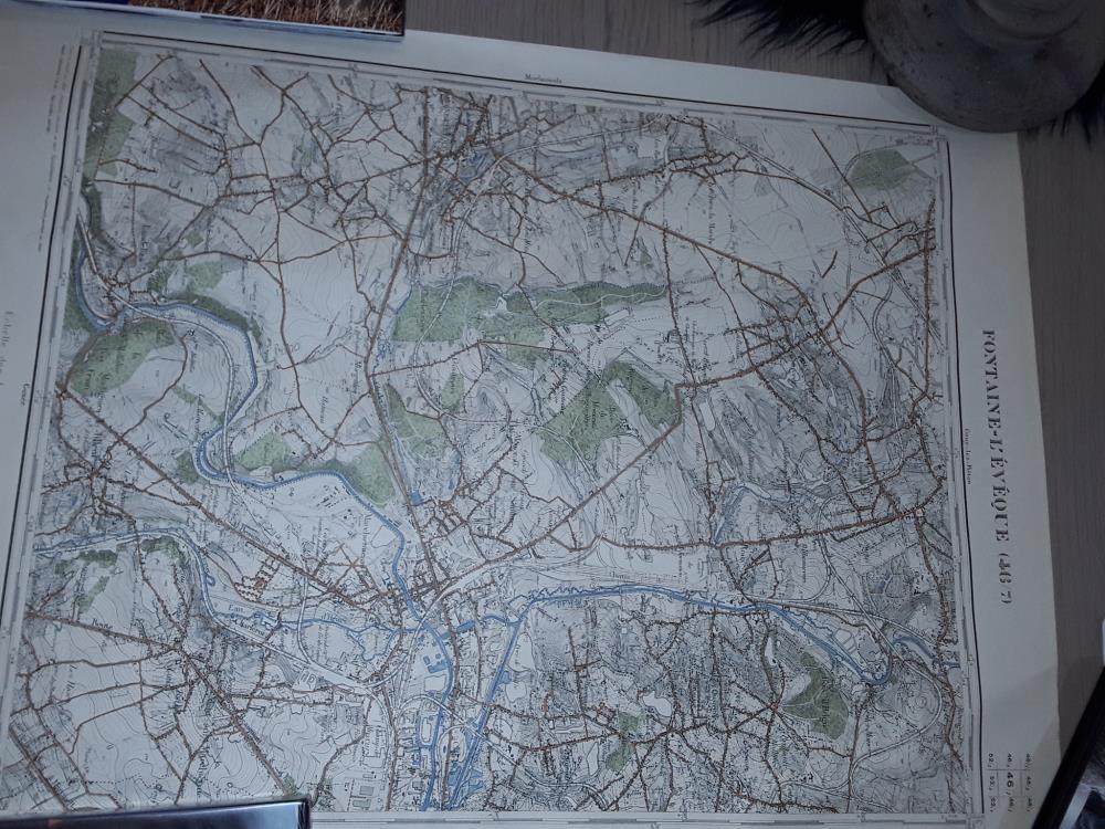 CARTE AU 1/20000 FONTAINE-L'EVEQUE