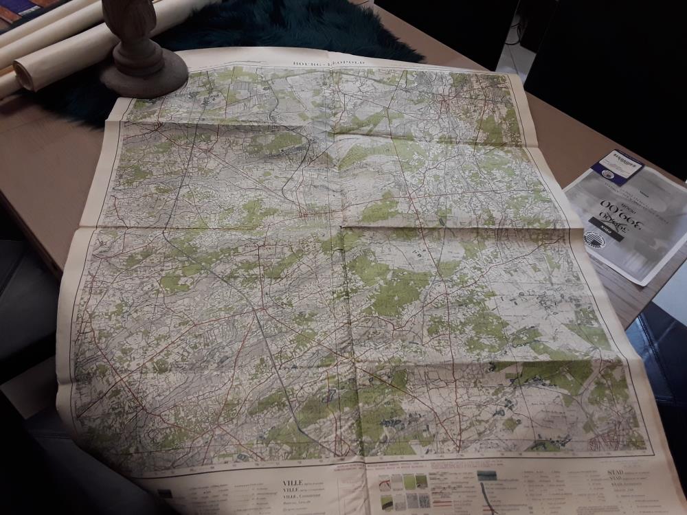 CARTE GARNISON AU 1/40000 BOURG-LÉOPOLD