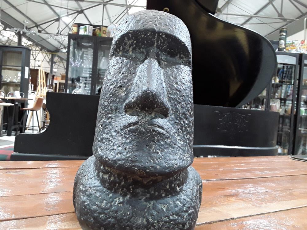 MOAI DECO DE JARDIN PIERRE RECONSTITUÉE 30CM