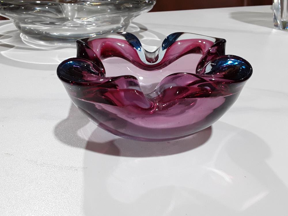 CENDRIER ROSE MURANO ITALIE