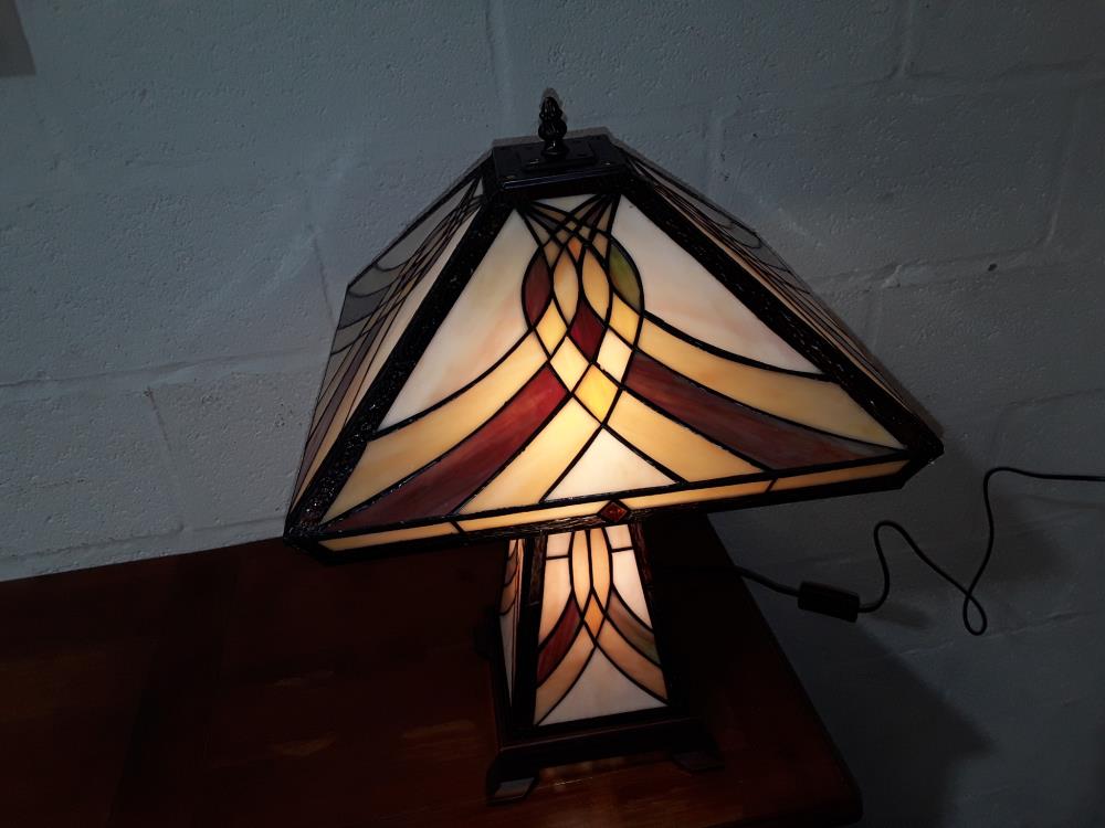 LAMPE TIFFANY ÉCLAIRAGE D'EMBIANCE DECO VINTAGE 907