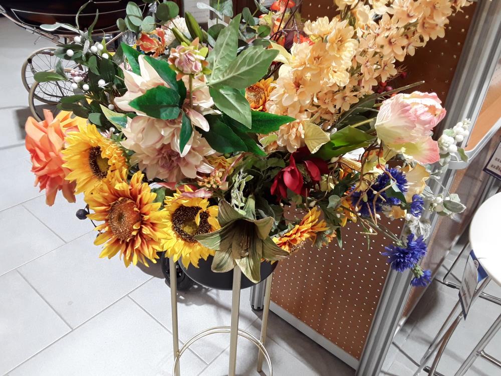 VASE FLEURS ARTIFICIELLES