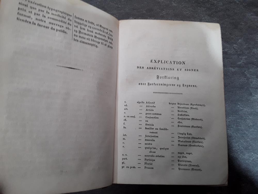 LIVRE ET DICTIONNAIRE XIXE SIÈCLE EN ALLEMAND